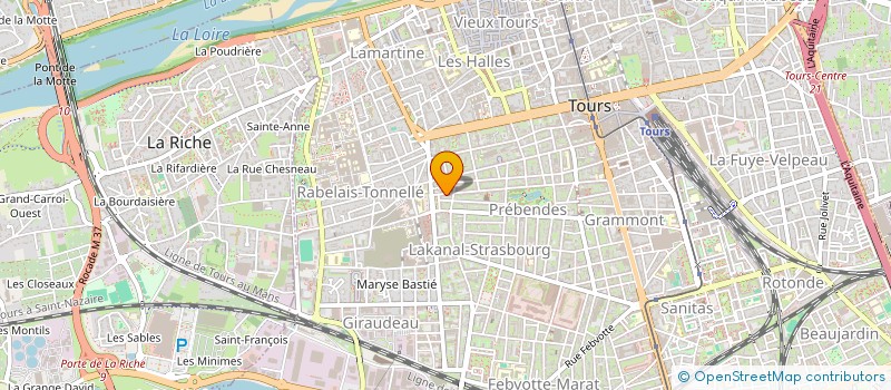 localisation de l'entreprise MONSIEUR KLYVIAN THEOPHILE  TOURS