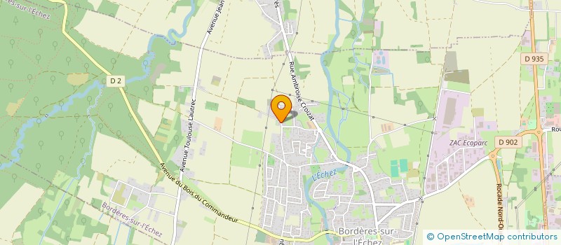 localisation de l'entreprise MONSIEUR KLYVIN POUBILE  BORDERES-SUR-L'ECHEZ