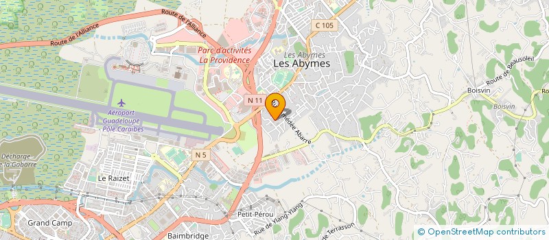 localisation de l'entreprise MONSIEUR KOALY JACOBY  LES ABYMES