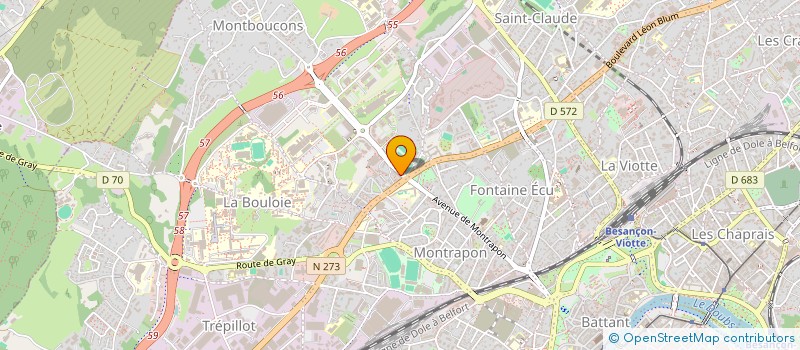 localisation de l'entreprise MONSIEUR KOBAKE KABA à BESANCON