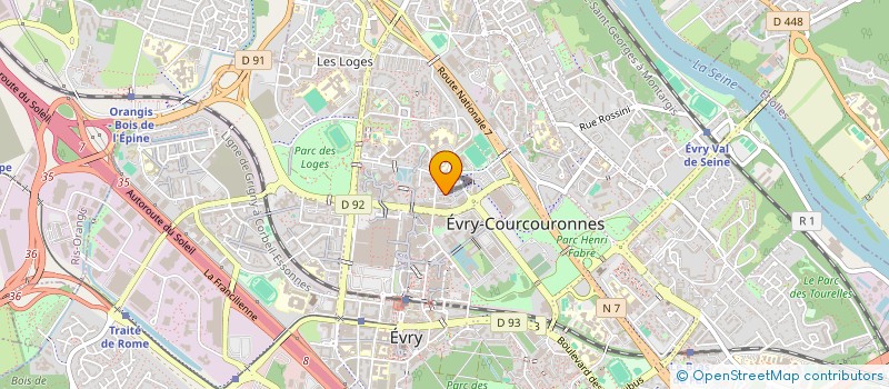 localisation de l'entreprise MONSIEUR KOBENAN GILBERT KOUAME à EVRY-COURCOURONNES