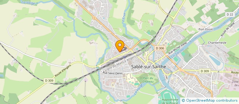 localisation de l'entreprise MONSIEUR KOCEILA BOUREK  SABLE-SUR-SARTHE