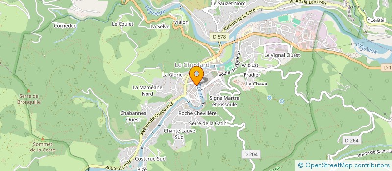 localisation de l'entreprise MONSIEUR KOCEILA MOKRANI  LE CHEYLARD