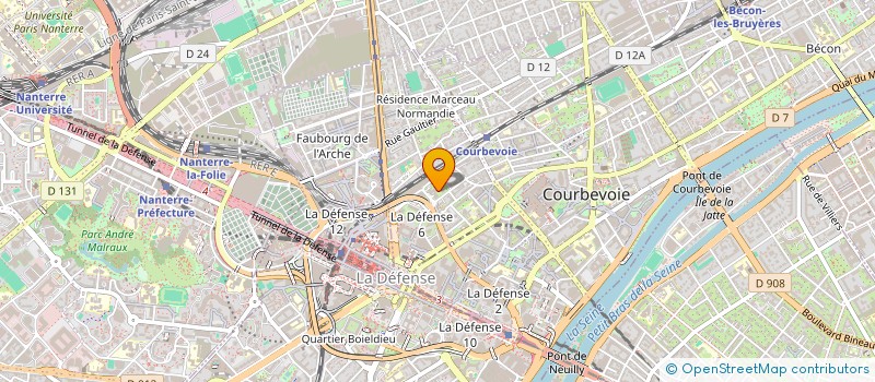 localisation de l'entreprise MONSIEUR KODJANE KOUAME à COURBEVOIE