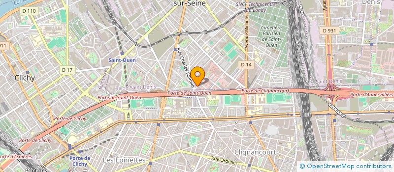 localisation de l'entreprise MONSIEUR KODJO AVOGNON à SAINT-OUEN-SUR-SEINE