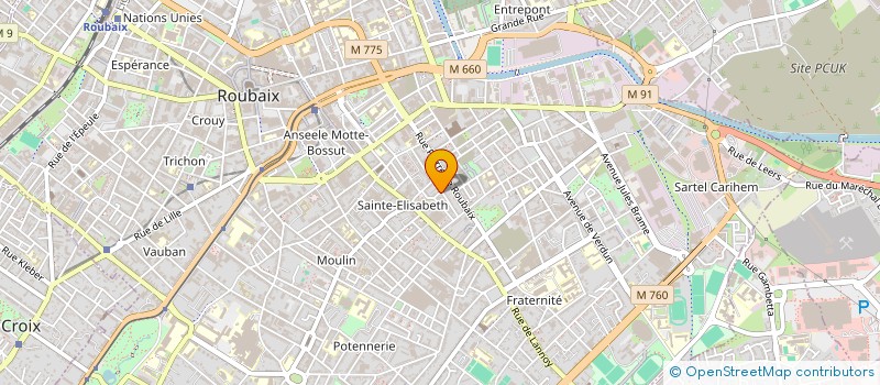 localisation de l'entreprise MONSIEUR KODJO FIA  ROUBAIX