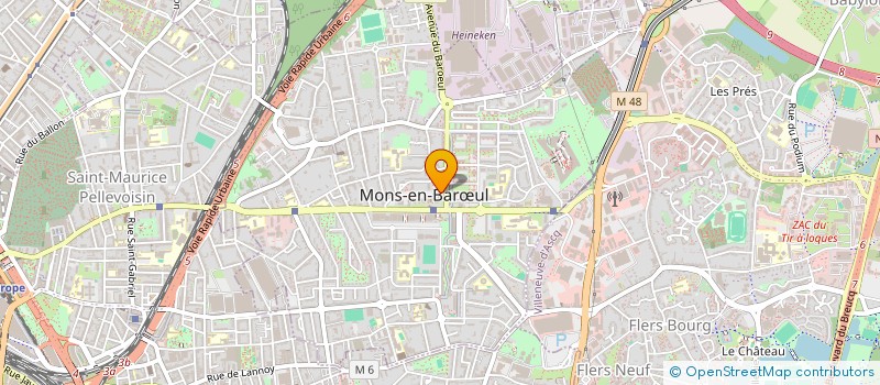 localisation de l'entreprise MONSIEUR KODJO KOUGBLENOU  MONS-EN-BARUL