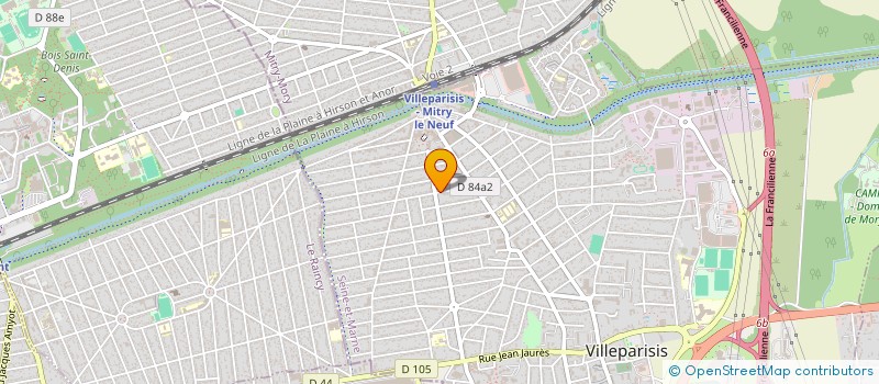 localisation de l'entreprise MONSIEUR KODJOBRI GUY FABRICE MESSOU  VILLEPARISIS