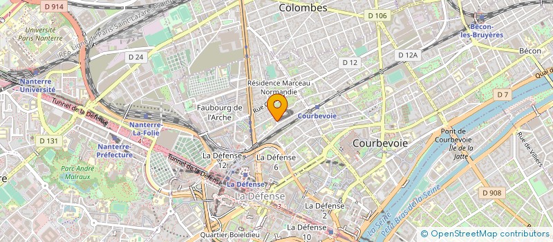 localisation de l'entreprise MONSIEUR KODJOVI MAWOULE GBEGNRAN à COURBEVOIE