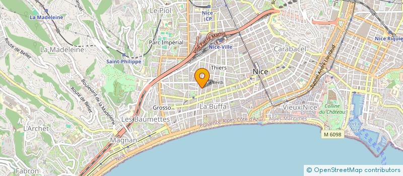 localisation de l'entreprise MONSIEUR KOFFI ADOU WILFRIED CASTAGNOLA à NICE