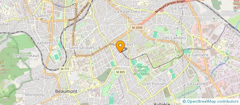 localisation de l'entreprise MONSIEUR KOFFI AYENAH à CLERMONT-FERRAND