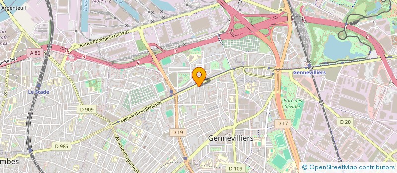 localisation de l'entreprise MONSIEUR KOFFI BASSAH  GENNEVILLIERS