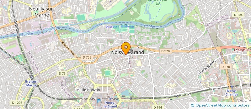 localisation de l'entreprise MONSIEUR KOFFI BROU à NOISY-LE-GRAND