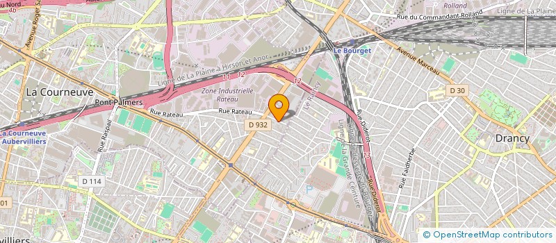 localisation de l'entreprise MONSIEUR KOFFI DEGBOE à LA COURNEUVE