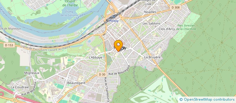 localisation de l'entreprise MONSIEUR KOFFI DODJI AMEDODJI  POISSY