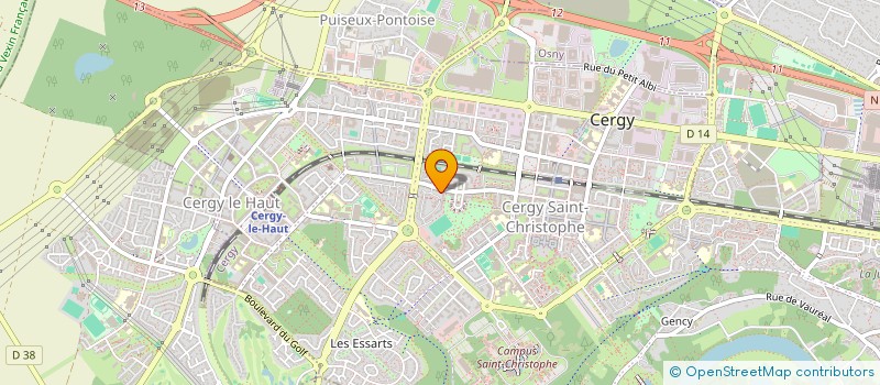 localisation de l'entreprise MONSIEUR KOFFI DONGO  CERGY