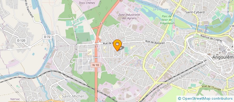localisation de l'entreprise MONSIEUR KOFFI INOCENT KOUADIO à ANGOULEME