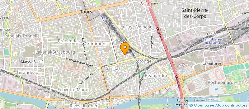 localisation de l'entreprise MONSIEUR KOFFI KABLAN  TOURS