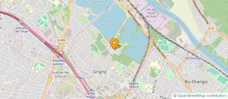 localisation de l'entreprise MONSIEUR KOFFI KLAGBA  GRIGNY