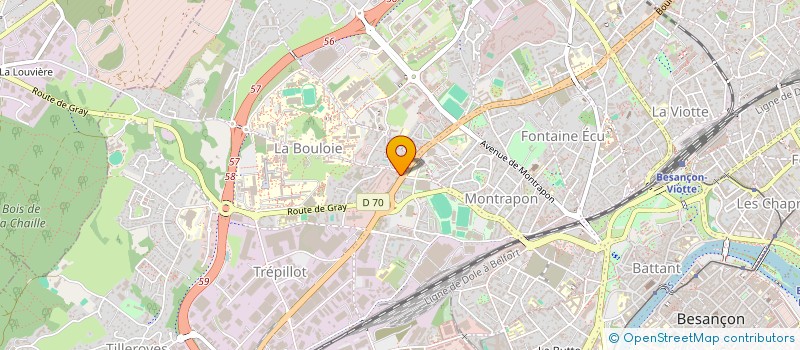 localisation de l'entreprise MONSIEUR KOFFI KOUABENAN à BESANCON