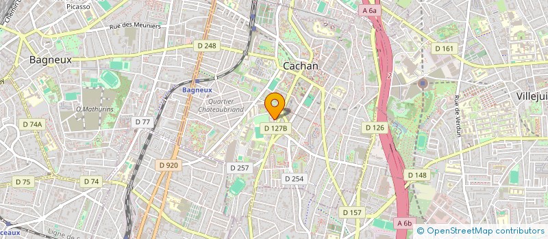 localisation de l'entreprise MONSIEUR KOFFI MADJE DEGBE  CACHAN