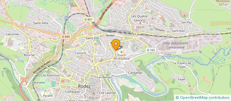 localisation de l'entreprise MONSIEUR KOFFI N'DANOU à RODEZ