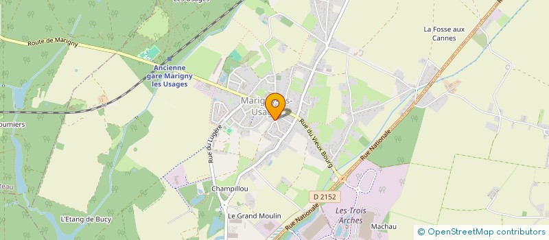 localisation de l'entreprise MONSIEUR KOFFI N GORAN  MARIGNY-LES-USAGES