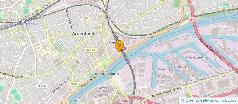 localisation de l'entreprise MONSIEUR KOFFI NYAKU  ARGENTEUIL