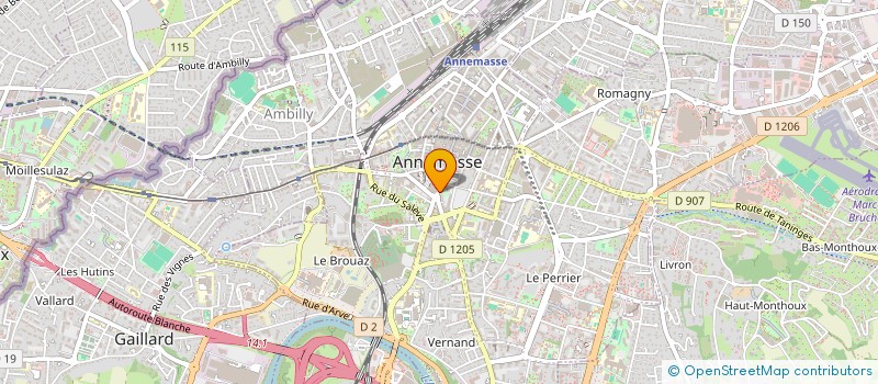 localisation de l'entreprise MONSIEUR KOFFI POKOU  ANNEMASSE