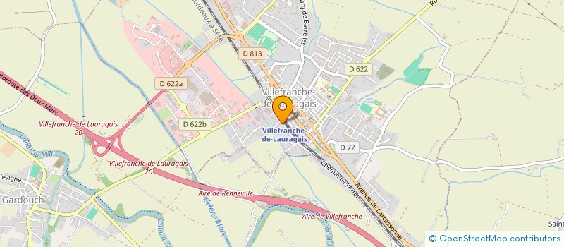 localisation de l'entreprise MONSIEUR KOFFI ROSTAND YEBOUET à VILLEFRANCHE-DE-LAURAGAIS