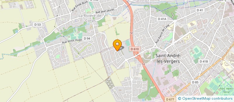 localisation de l'entreprise MONSIEUR KOFI ADOMAH à SAINT-ANDRE-LES-VERGERS