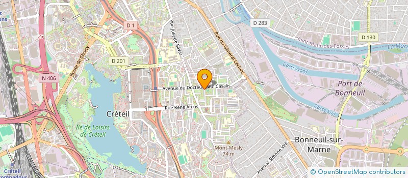 localisation de l'entreprise MONSIEUR KOKOU ADJOGAH  CRETEIL