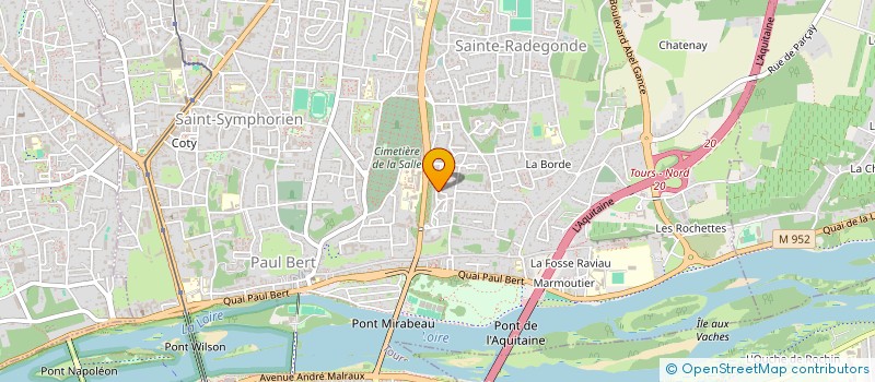 localisation de l'entreprise MONSIEUR KOKOU GNAGBLODJRO  TOURS