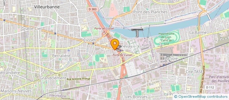 localisation de l'entreprise MONSIEUR KOKOU KODEYGNON  VILLEURBANNE