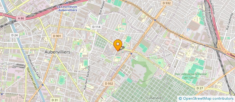 localisation de l'entreprise MONSIEUR KOKOUVI APENOUVON à AUBERVILLIERS