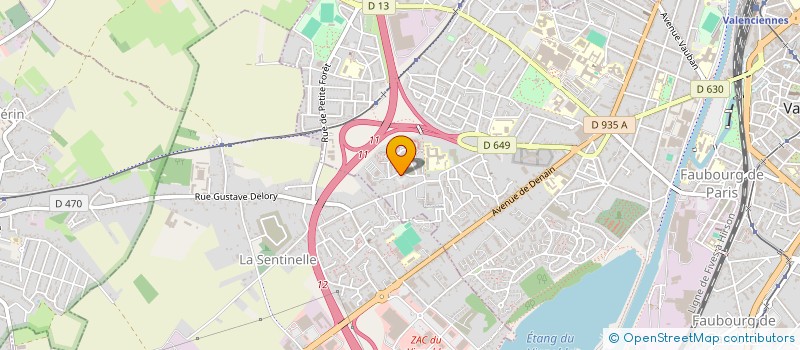 localisation de l'entreprise MONSIEUR KOKOUVI SOADJEDE à VALENCIENNES