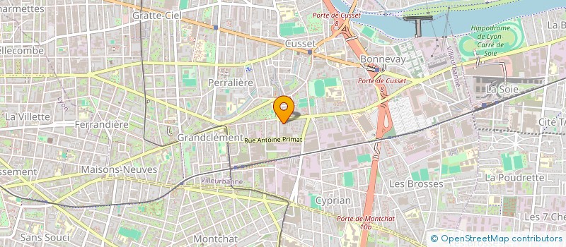 localisation de l'entreprise MONSIEUR KOMI AIDAM  VILLEURBANNE