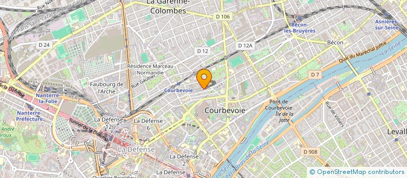 localisation de l'entreprise MONSIEUR KOMI ATHANASE DJONGON à COURBEVOIE