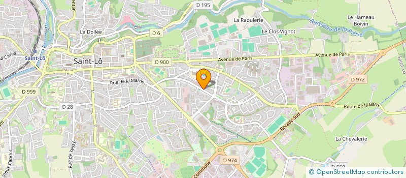 localisation de l'entreprise MONSIEUR KOMI SOKAMESSOU  SAINT-LO