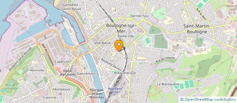 localisation de l'entreprise MONSIEUR KOMIVI SOEDJEDE  BOULOGNE-SUR-MER