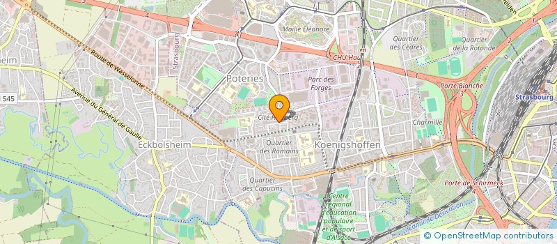 localisation de l'entreprise MONSIEUR KOMLA ADABA à STRASBOURG
