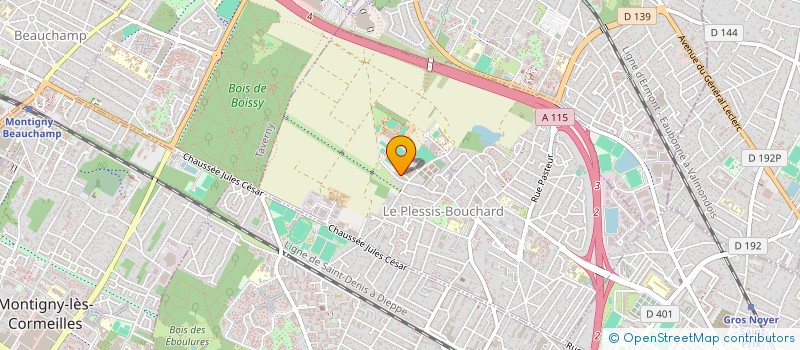 localisation de l'entreprise MONSIEUR KOMLA AFELI  LE PLESSIS-BOUCHARD