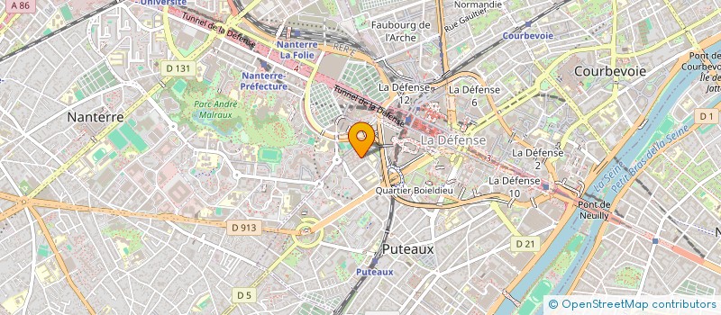 localisation de l'entreprise MONSIEUR KOMLA ATTILA  PUTEAUX