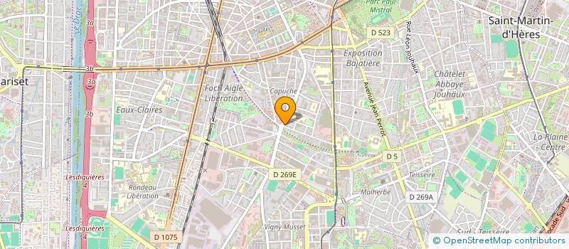 localisation de l'entreprise MONSIEUR KOMLA GBADZIGO à GRENOBLE