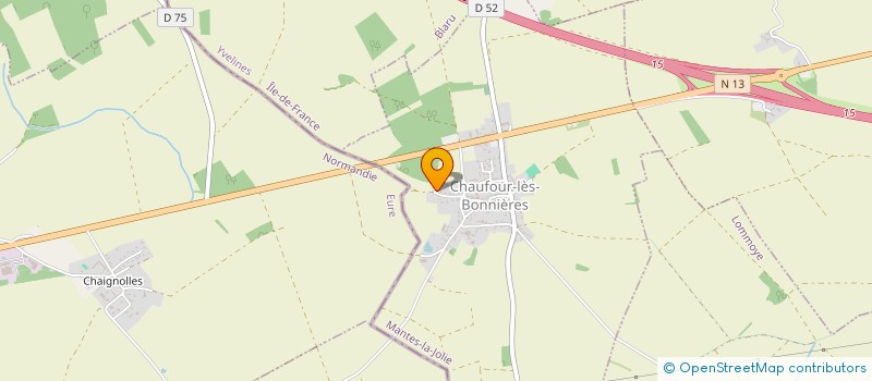 localisation de l'entreprise MONSIEUR KOMLAN AMEGASSIVI  CHAUFOUR-LES-BONNIERES