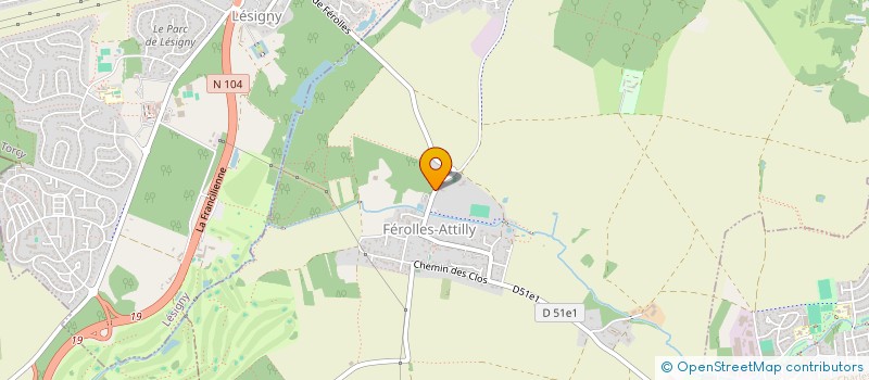 localisation de l'entreprise MONSIEUR KOMLAN SOKE ESAIE AMEGEE  FEROLLES-ATTILLY