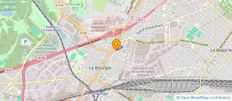 localisation de l'entreprise MONSIEUR KOMLANVI SEBASTIEN JOHNSON  LE BOURGET