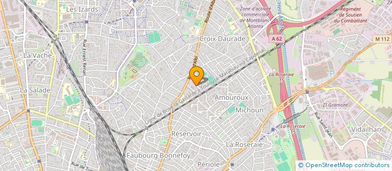 localisation de l'entreprise MONSIEUR KOMLAVI AYIVOR  TOULOUSE