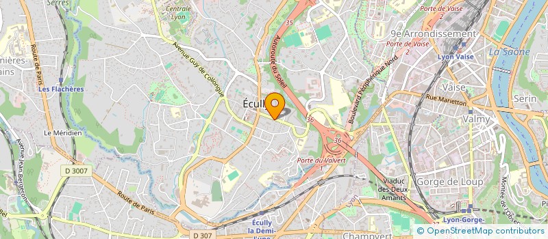 localisation de l'entreprise MONSIEUR KOMLAVI EDOH EGLE  ECULLY