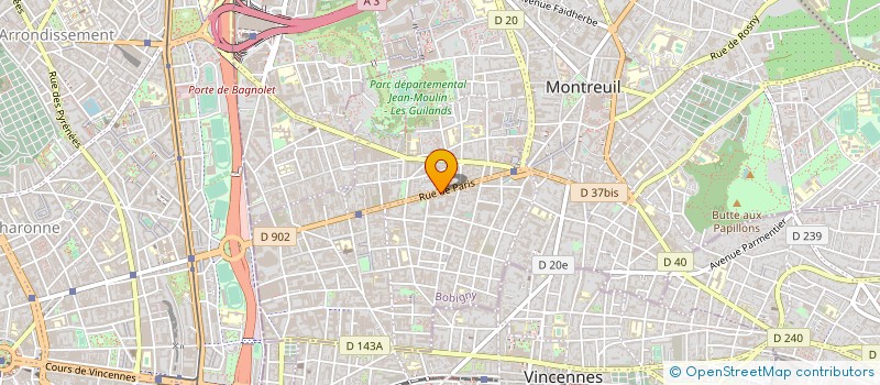 localisation de l'entreprise MONSIEUR KONE ANATOLE YACOUBA à MONTREUIL